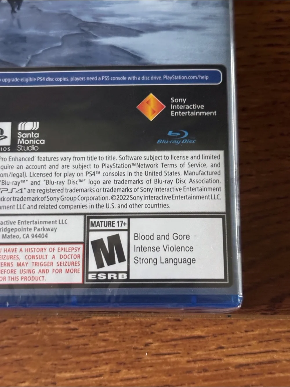 Sony PS4 God of War Ragnarök video game